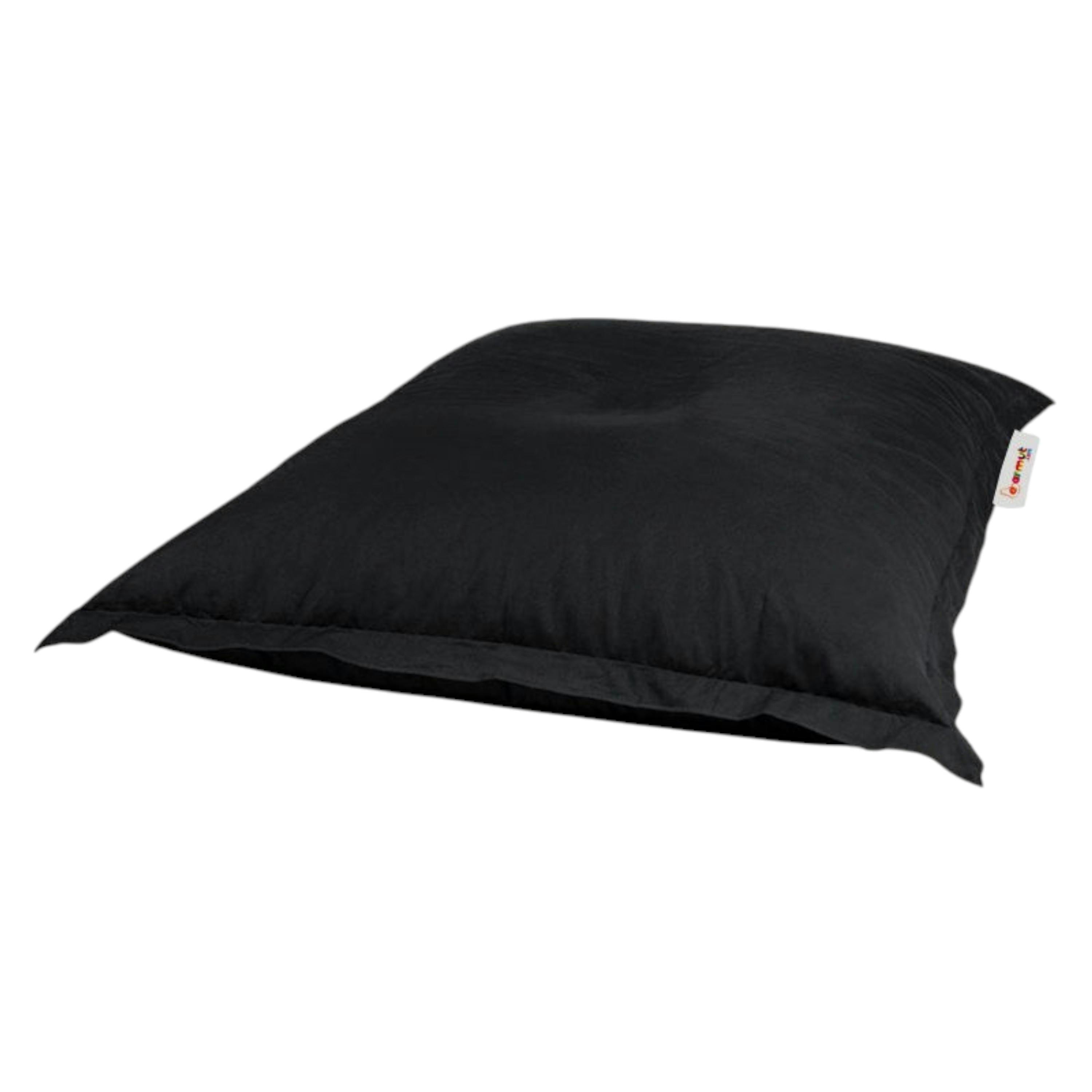 Pouf coussin de sol extérieur noir - 100 cm ARTA