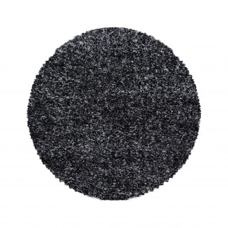 Dywan shaggy Enjoy antracyt multikolor 80 cm x 80 cm koło
