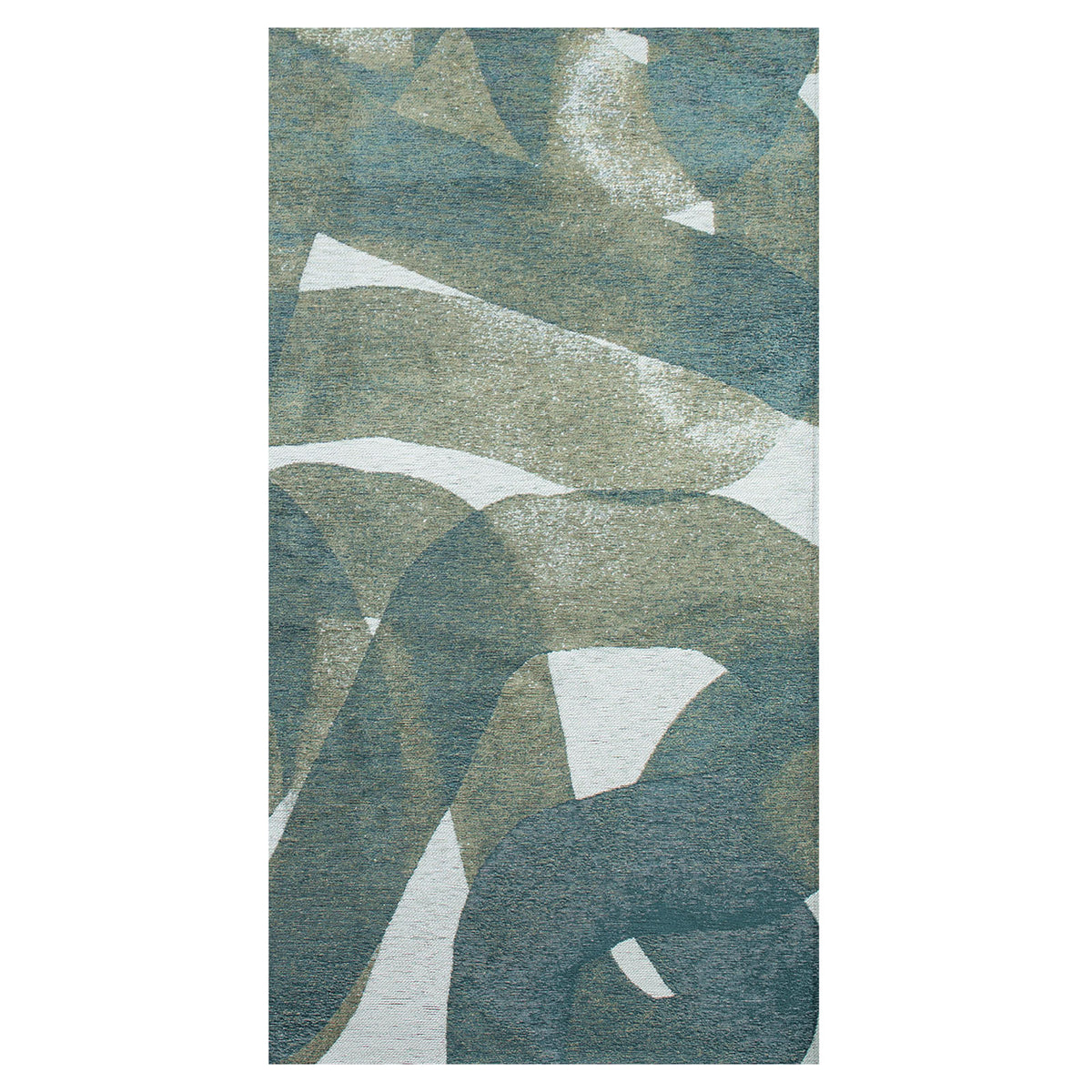 Lola&Moi vloerkleed Teal - zilver - 80x150cm