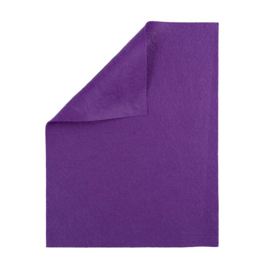 Purple Polyester Felt Sheet A4