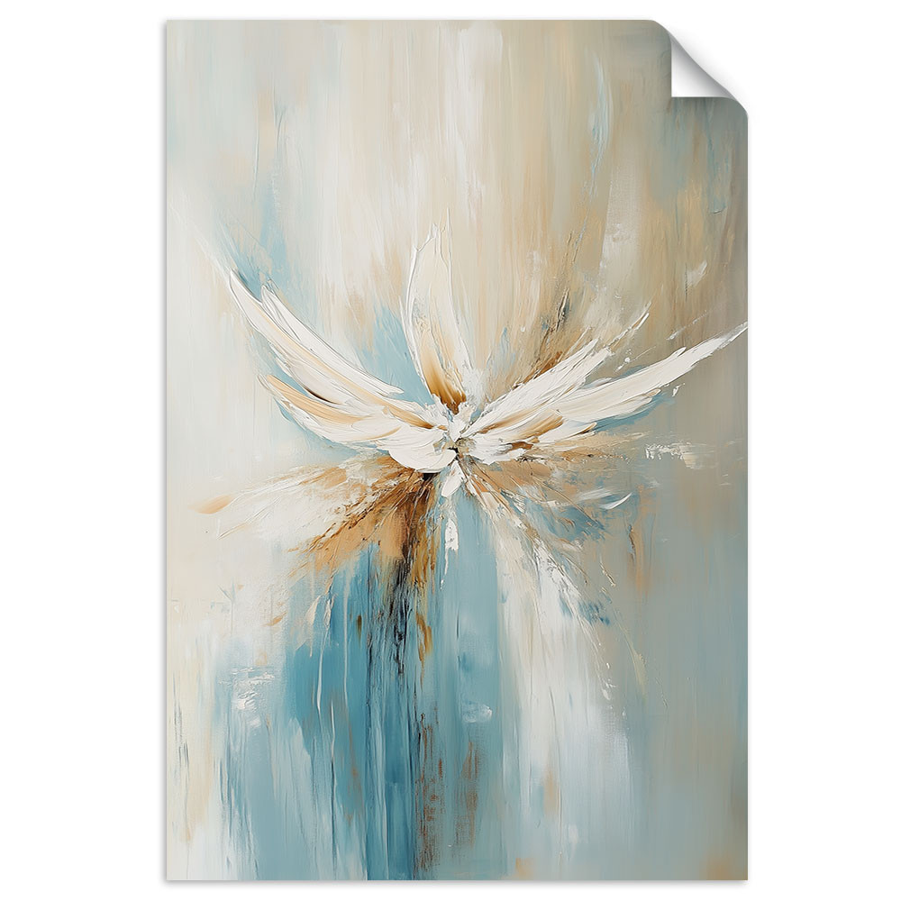 Naklejka samoprzylepna Feeby Abstrakcja Beżowy Turkusowy 20x30