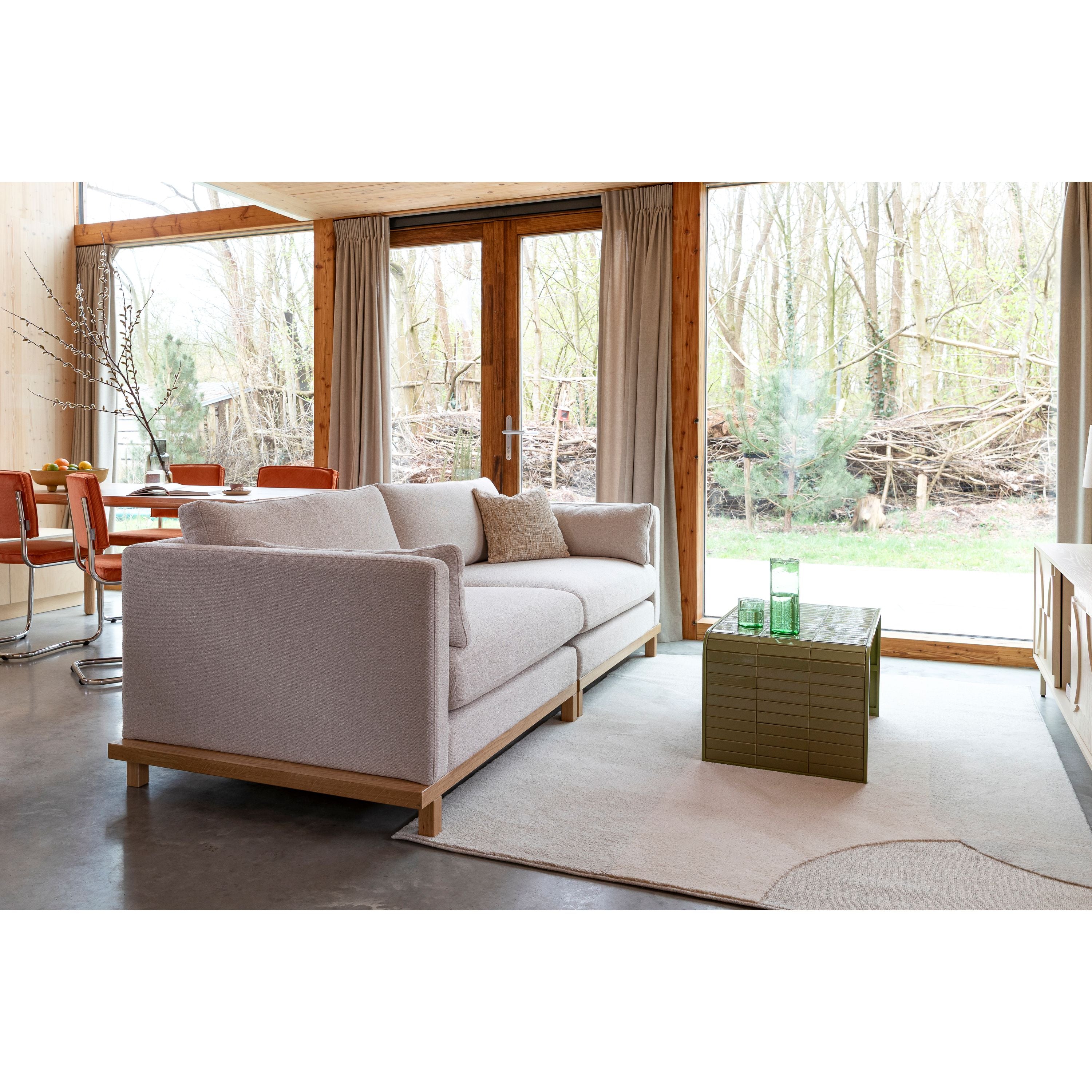 Zuiver Blossom 3-zitsbank Eiken Zand - Crème