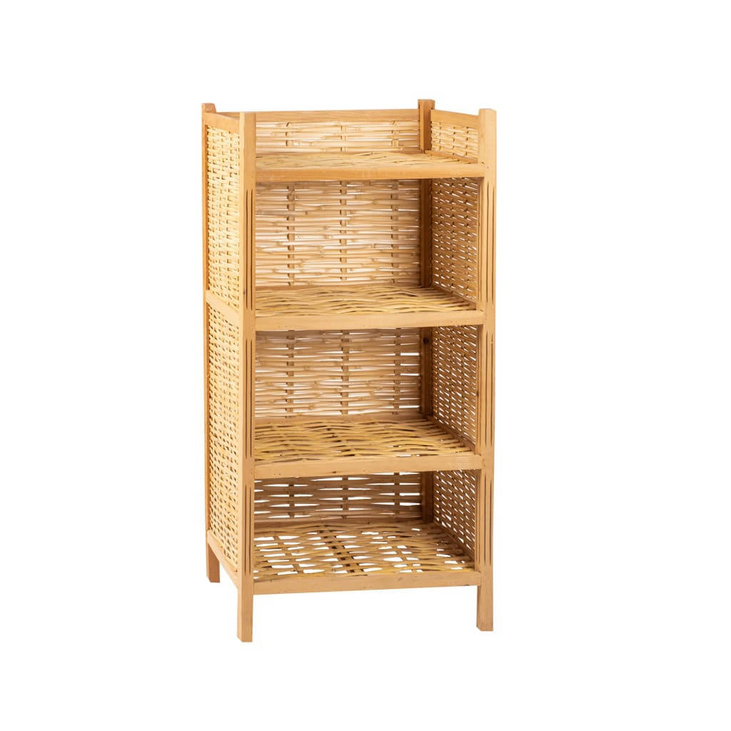 ARTY - ETAGÈRE - Etagère en bois et roseau