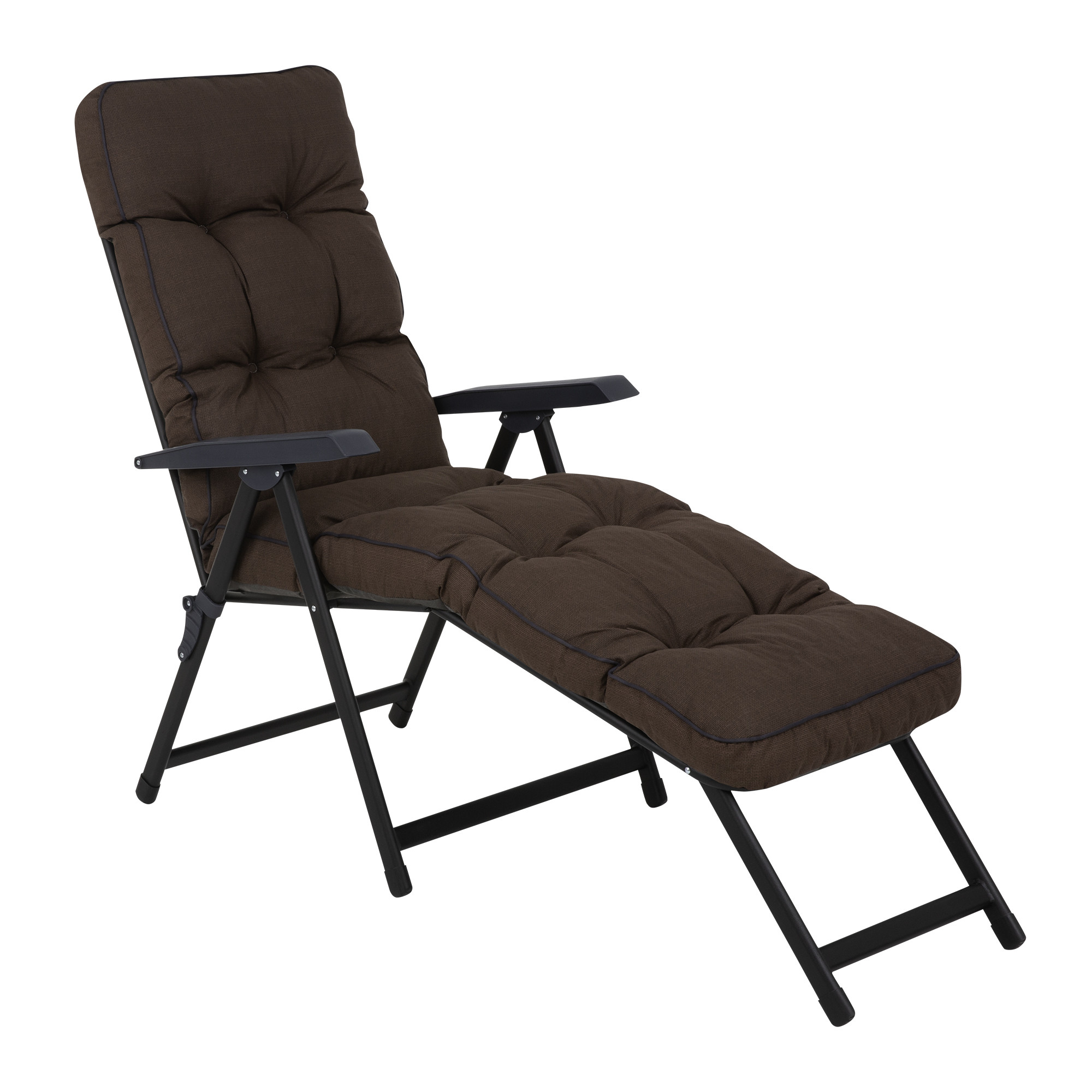 Leżak ogrodowy z podnóżkiem Lena Lounger Black Edition H047-04PB PATIO