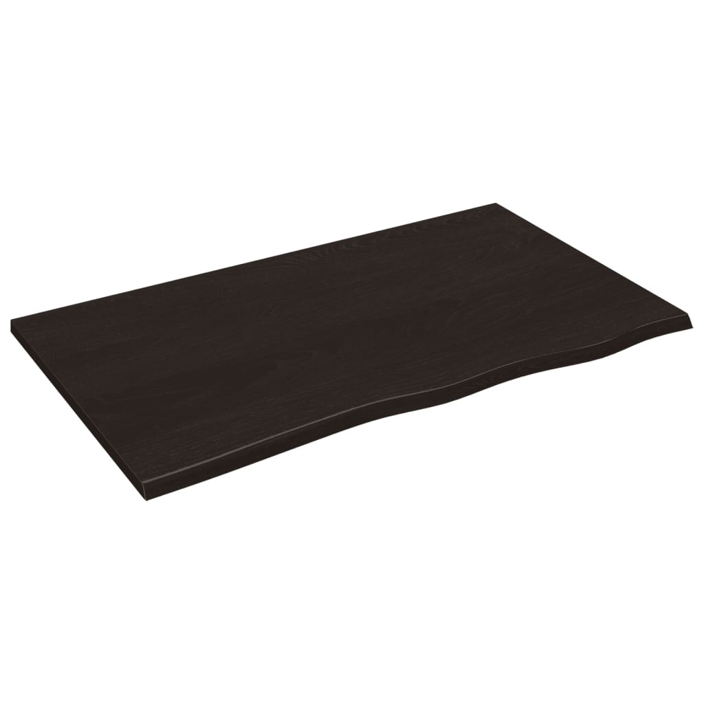 VidaXL Półka ciemnobrązowa 100x60x2 cm wykończone