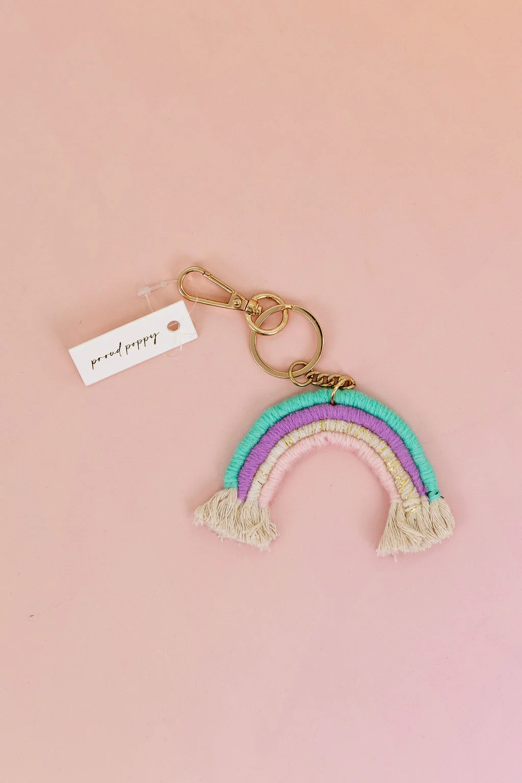 Rainbow Pastel Key Charm