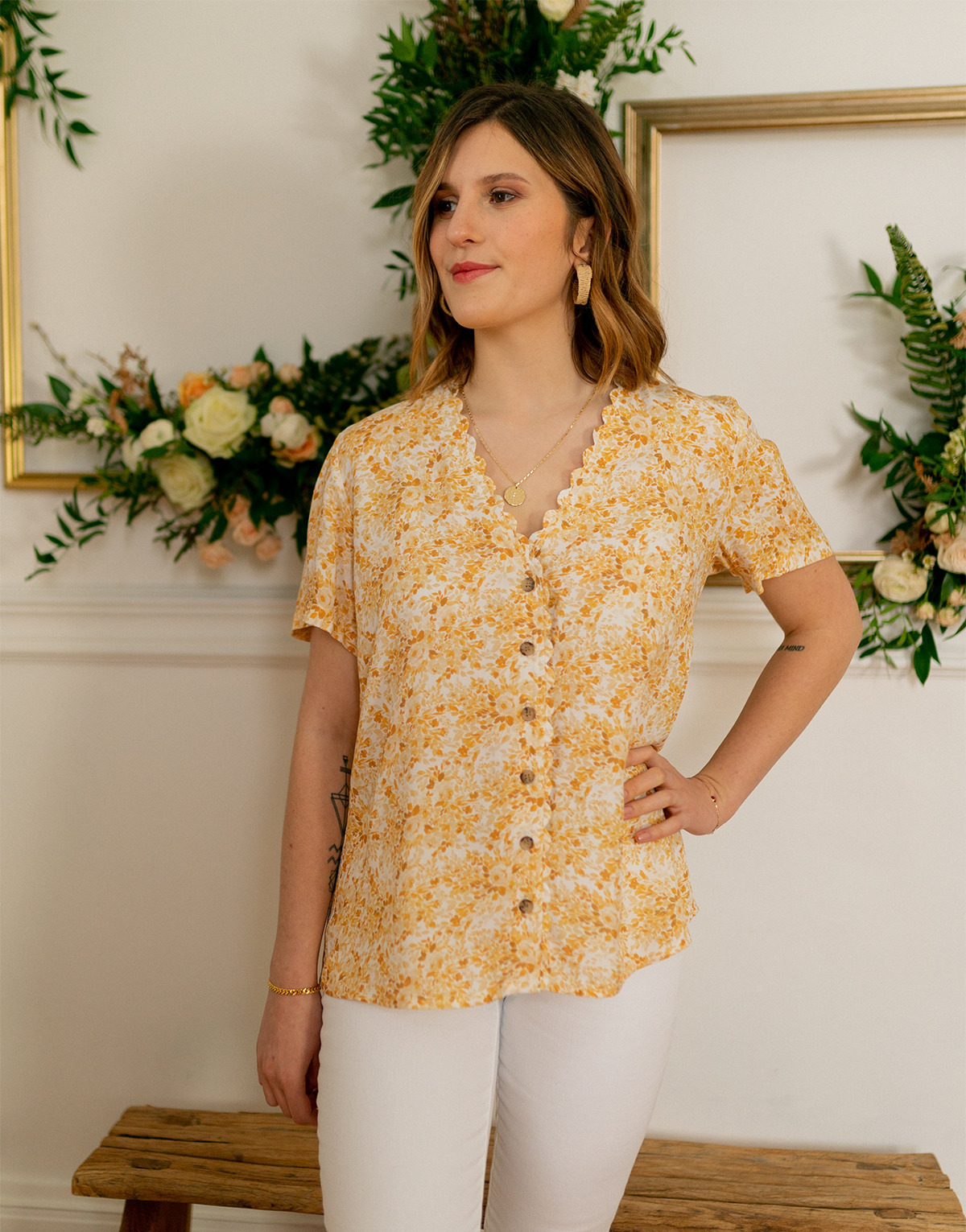 Céleste - MESANGE - Yellow / White