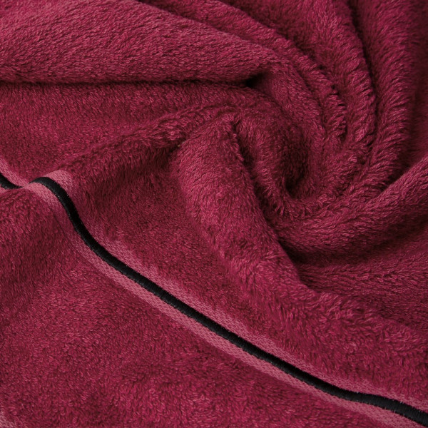 Ręcznik Bambo 50x90 czerwony bambusowy 500g/m2 frotte