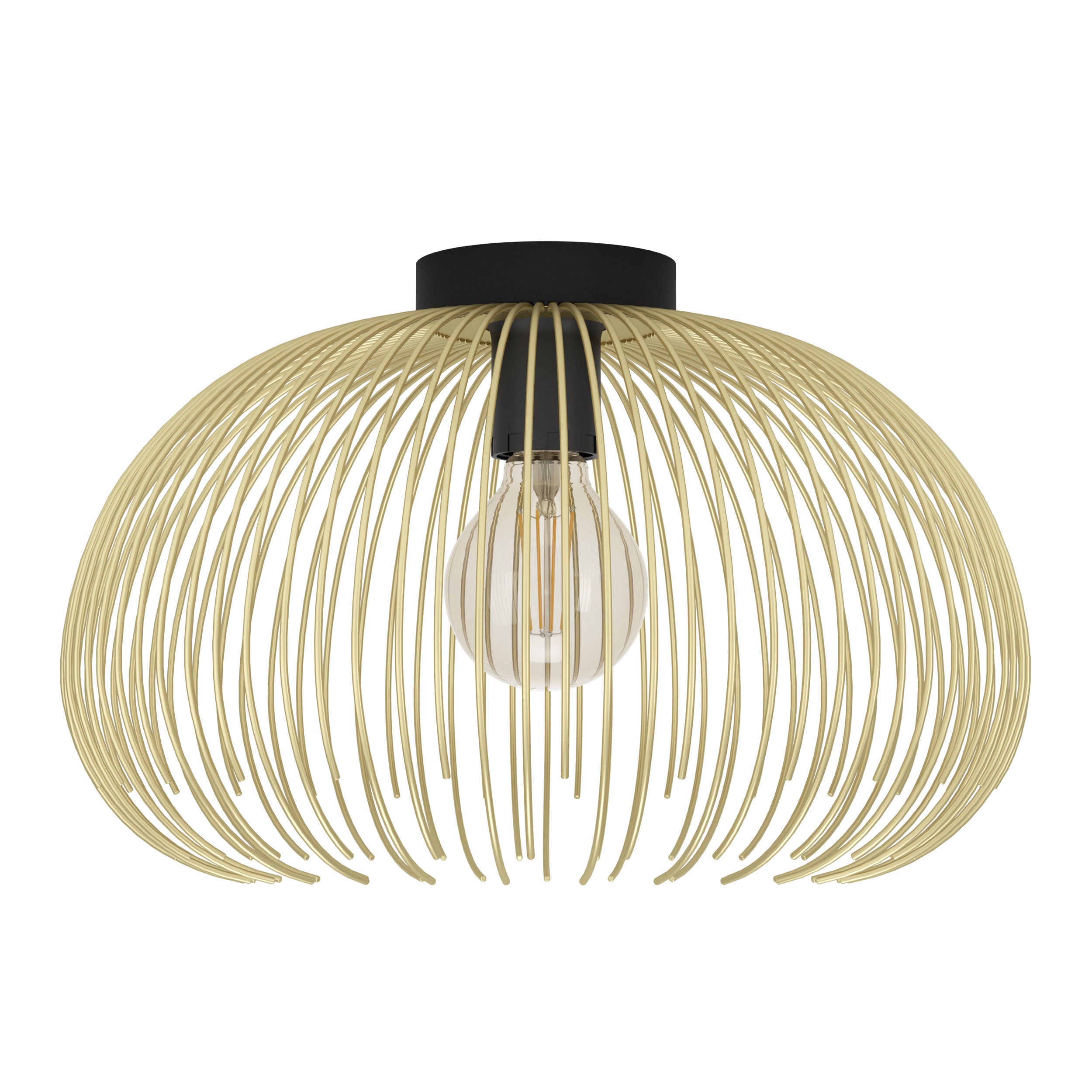 EGLO plafondlamp Venezuela - e27 - ø 38,5 cm - goud/zwart