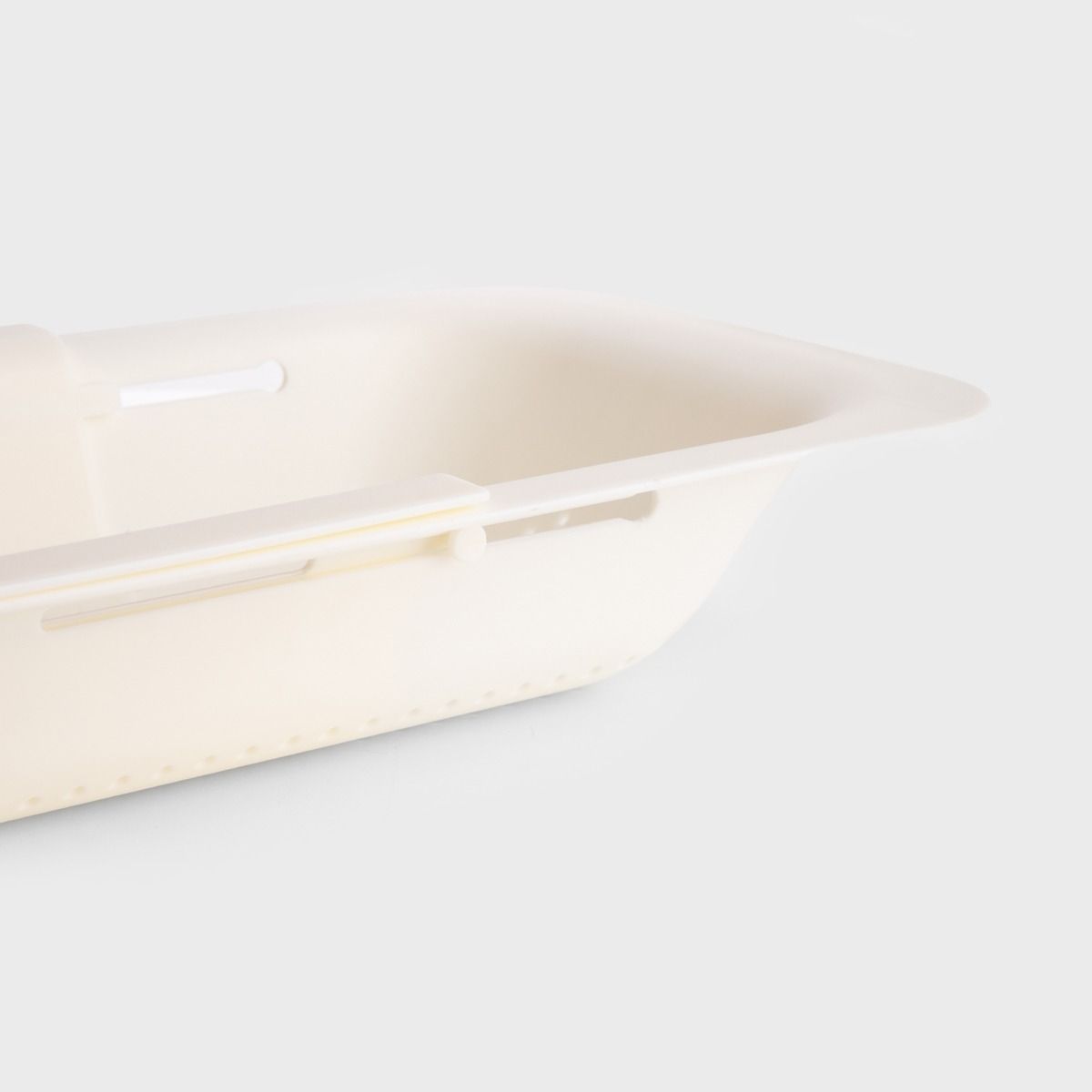 Durszlak EASY COOK kuchenny śmietankowy 37x20 cm