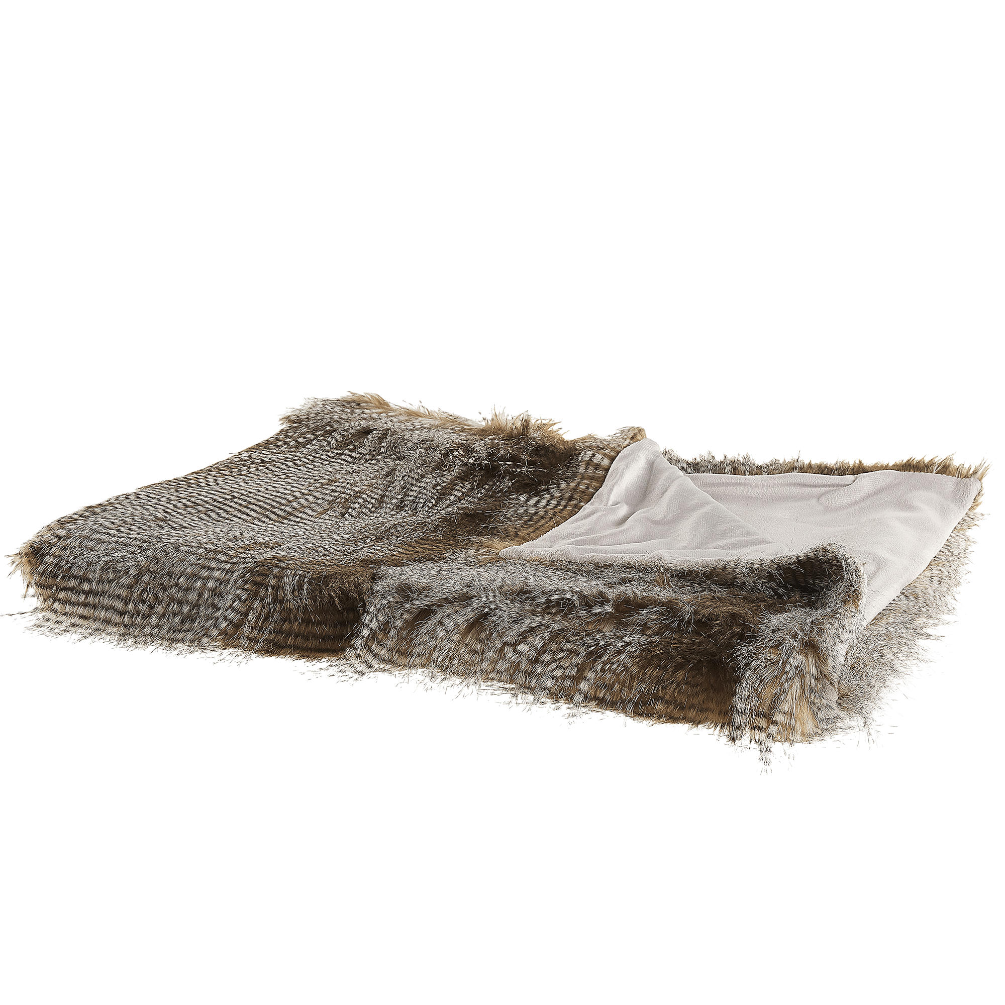 ASDAD - Couverture en acrylique marron 220x180cm