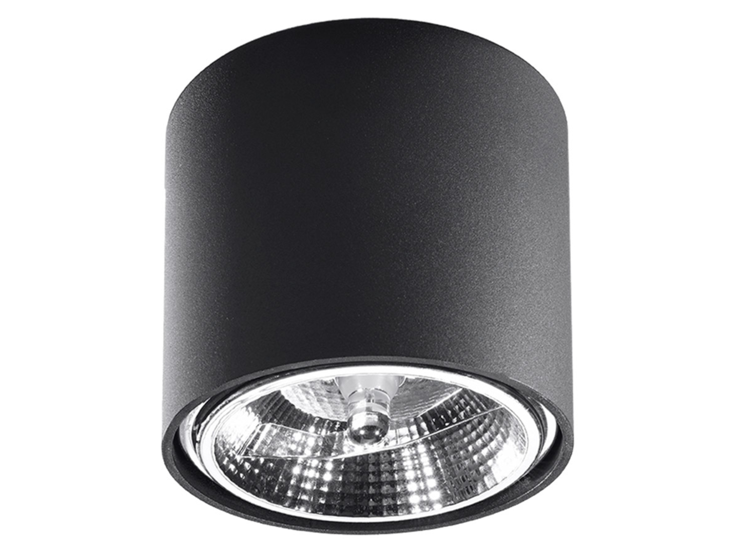 Lampa natynkowa Tiube aluminiowa czarna