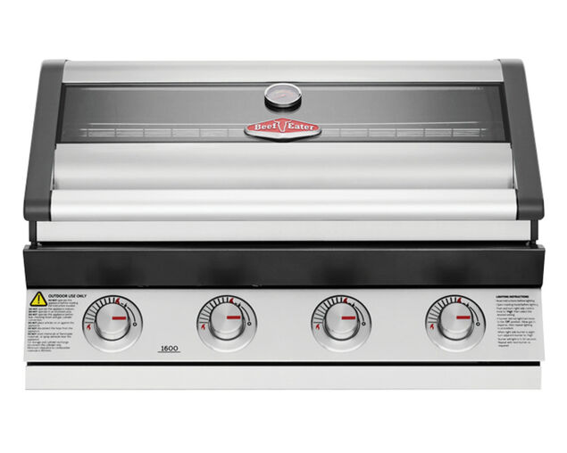 BeefEater 1600 Series 4 Burner Stainless Steel Build In BBQ