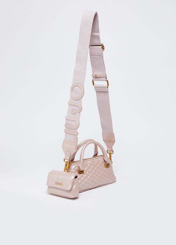 Borsa piccola glossy matelass&eacute;