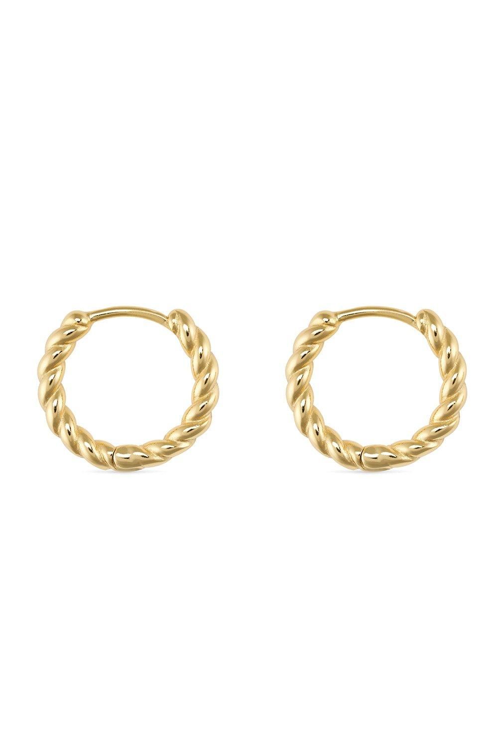 Elk & Bloom Small Gold Thin Hoop Earrings