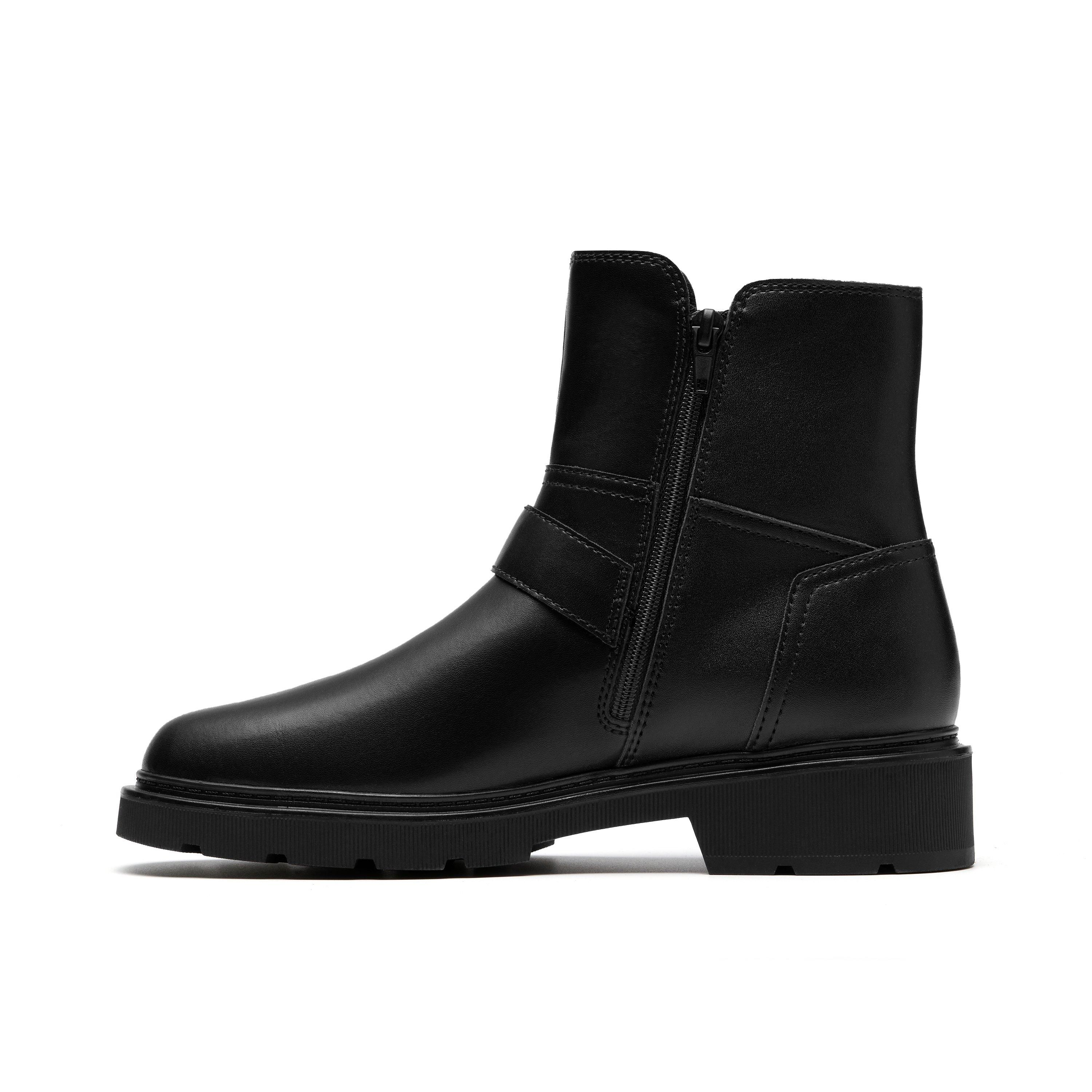 Clarks Lauryl Bay Black Leather Ankle Boots