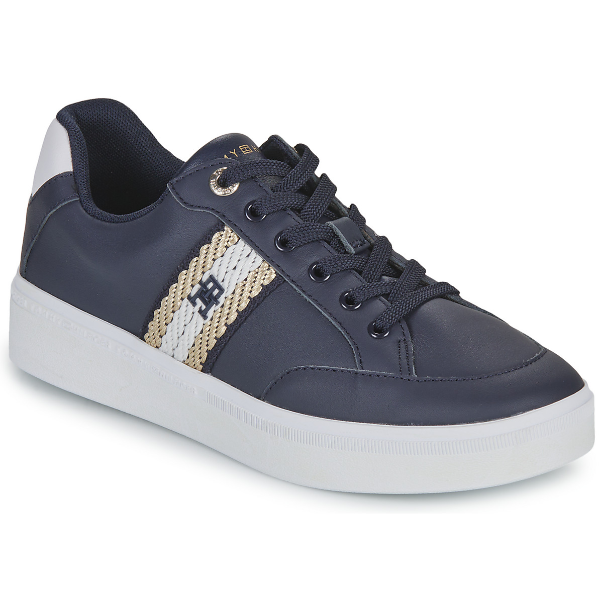 Tommy Hilfiger - COURT SNEAKER WITH WEBBING - Marine