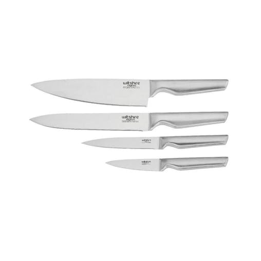 WILTSHIRE PREMIUM STAYSHARP 5PC RADIUS KNIFE BLOCK SET W/ SHARPENER