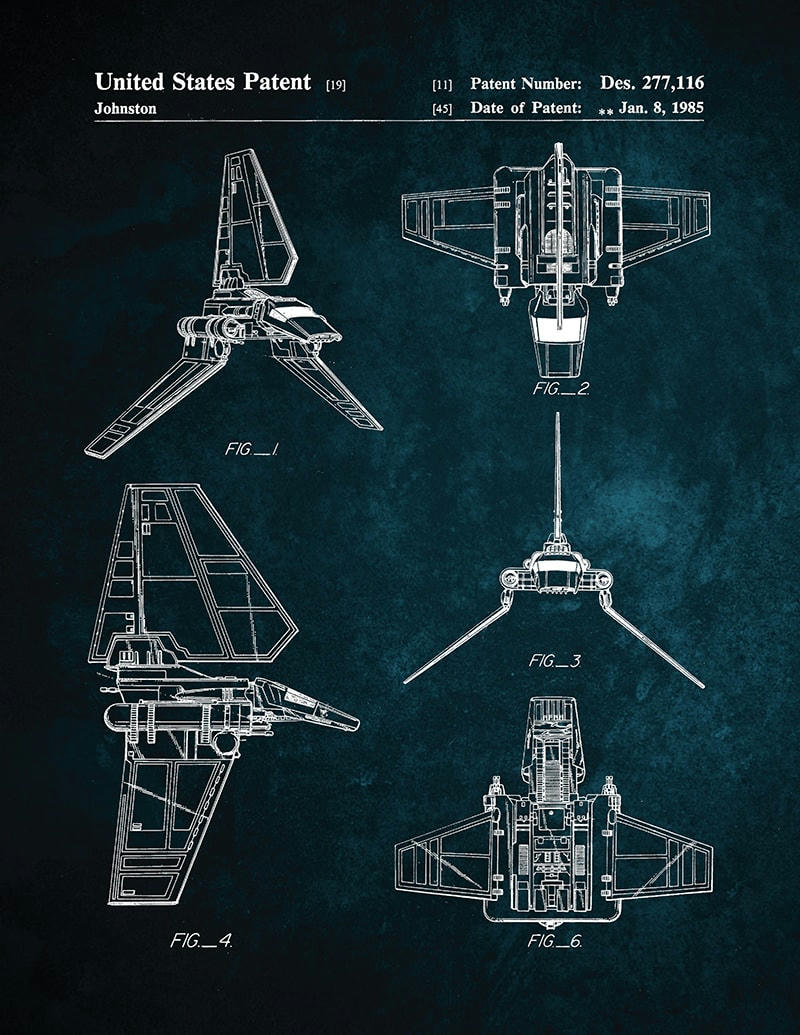 - Tableau sur toile Impérial shuttle 30x40