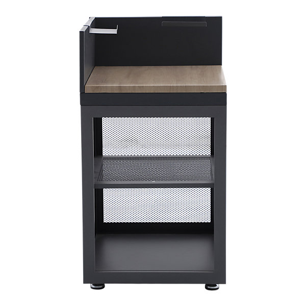 Meuble d'angle cuisine extérieure plan de travail effet bois 1 étage GoodHome Cucino