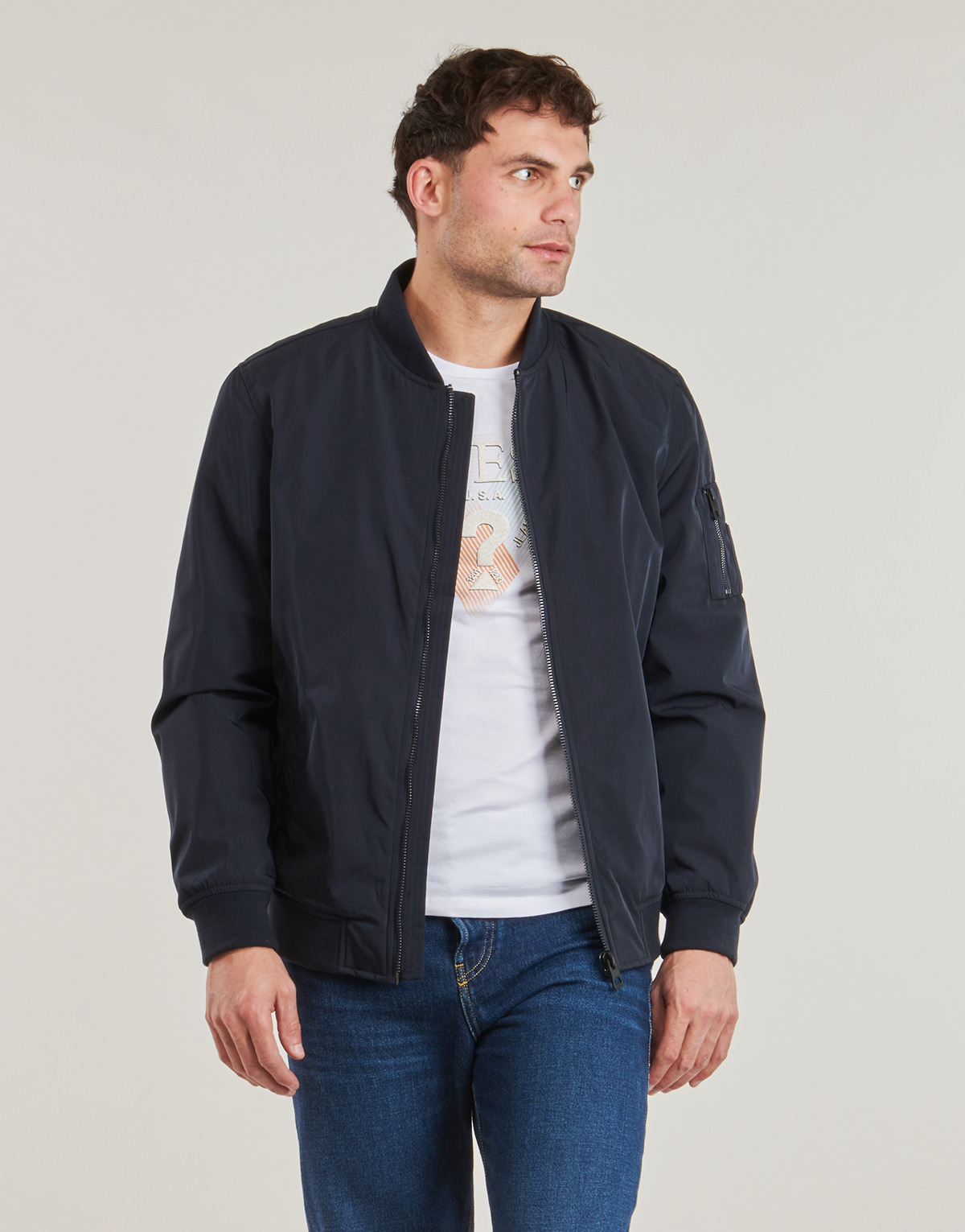 Guess - SATIN BOMBER - Marine