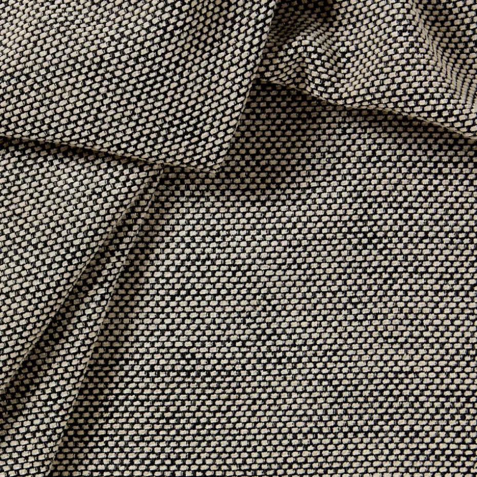 Kwantum Stoffen | Stof Kristel Zwart  Wit