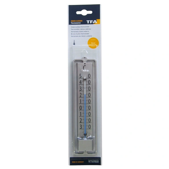 Thermometer, Breite: 4,8 cm, Metall