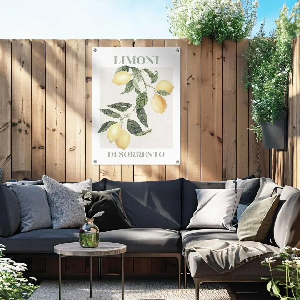 Tuinposter Limoni - 80 x 60 - Geel