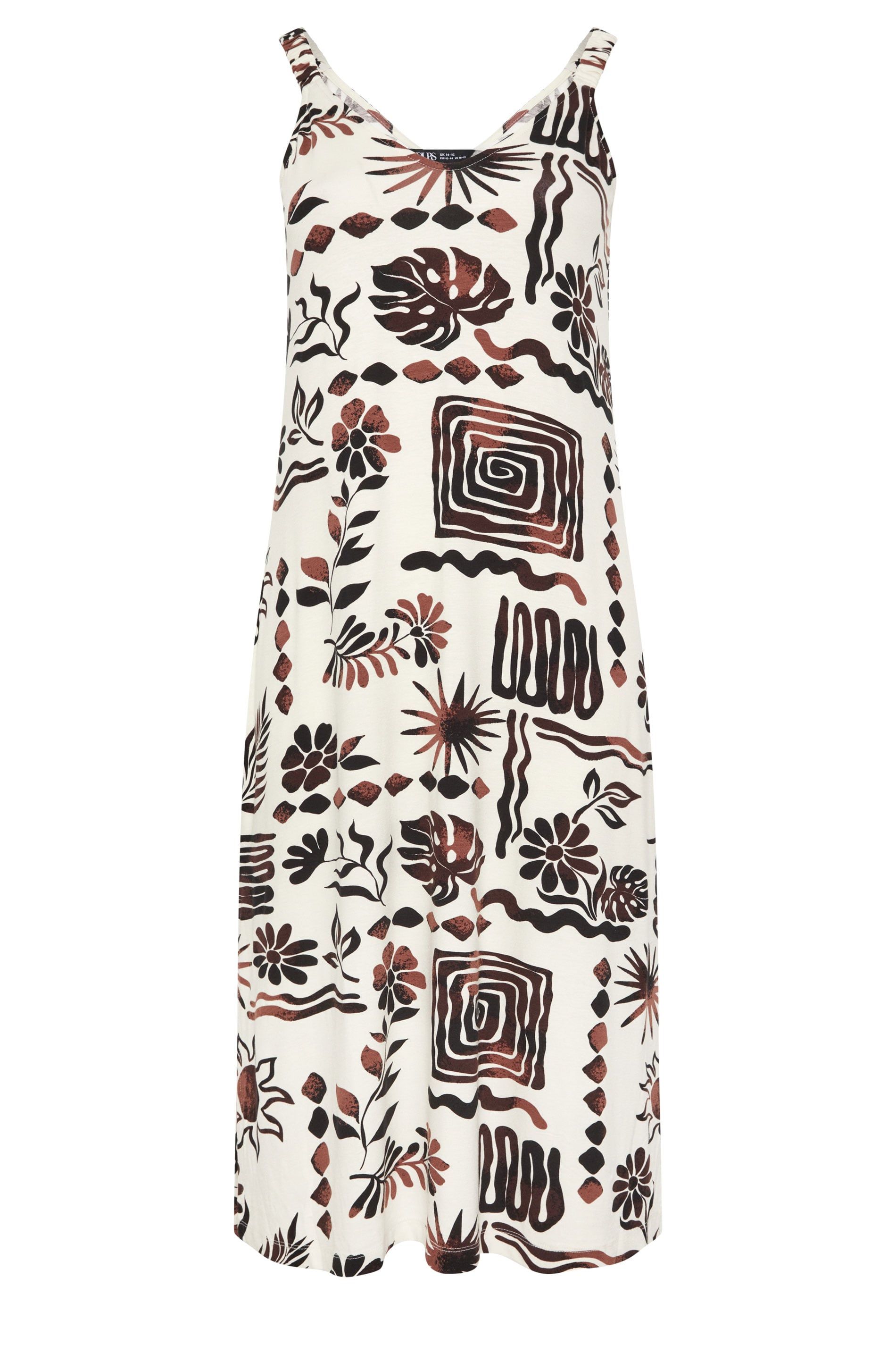 Yours Abstract Throw On Dress
