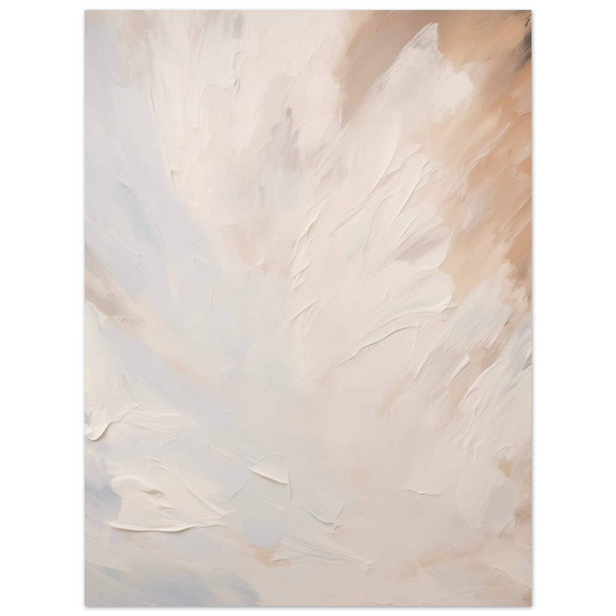 Artfulprints Poster Abstract - Skyfall 2  - 30x40 cm - Taupe