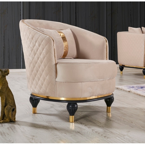 Tamex 4 Pieces Living Room Set 2 Sofa 2 Chair