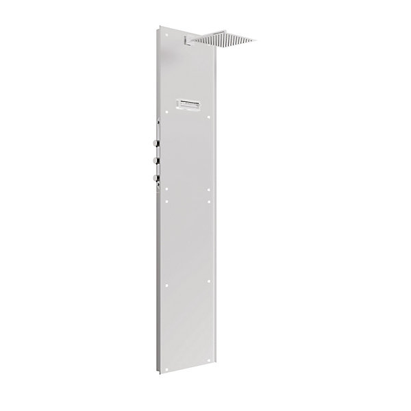 Colonne de douche thermostatique hydromassante prête à carreler, en aluminium anodisé, Valentin Batidouche