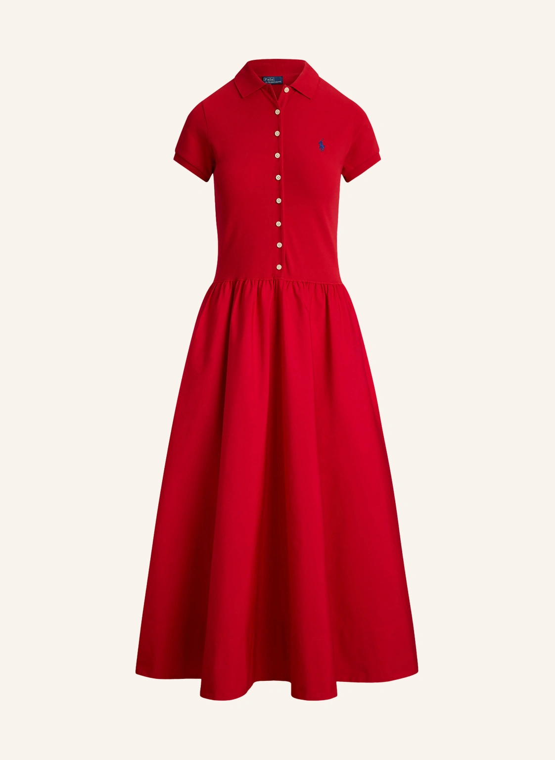 POLO RALPH LAUREN Polokleid im Materialmix