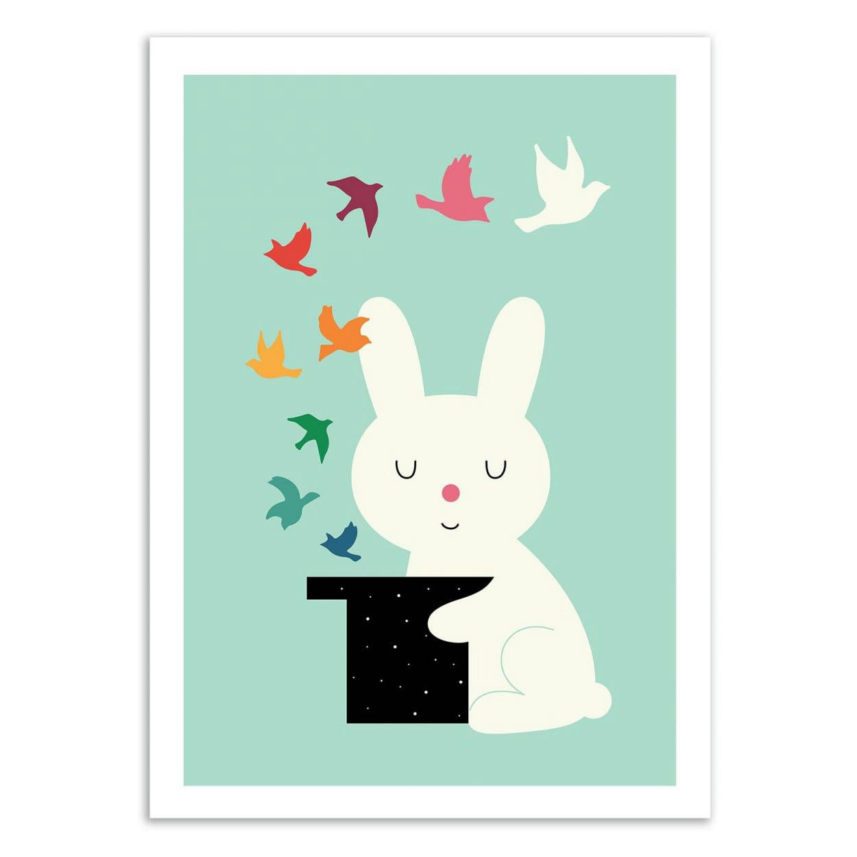 ANDY WESTFACE - MAGIC OF PEACE -  Affiche d'art enfant 50 x 70 cm