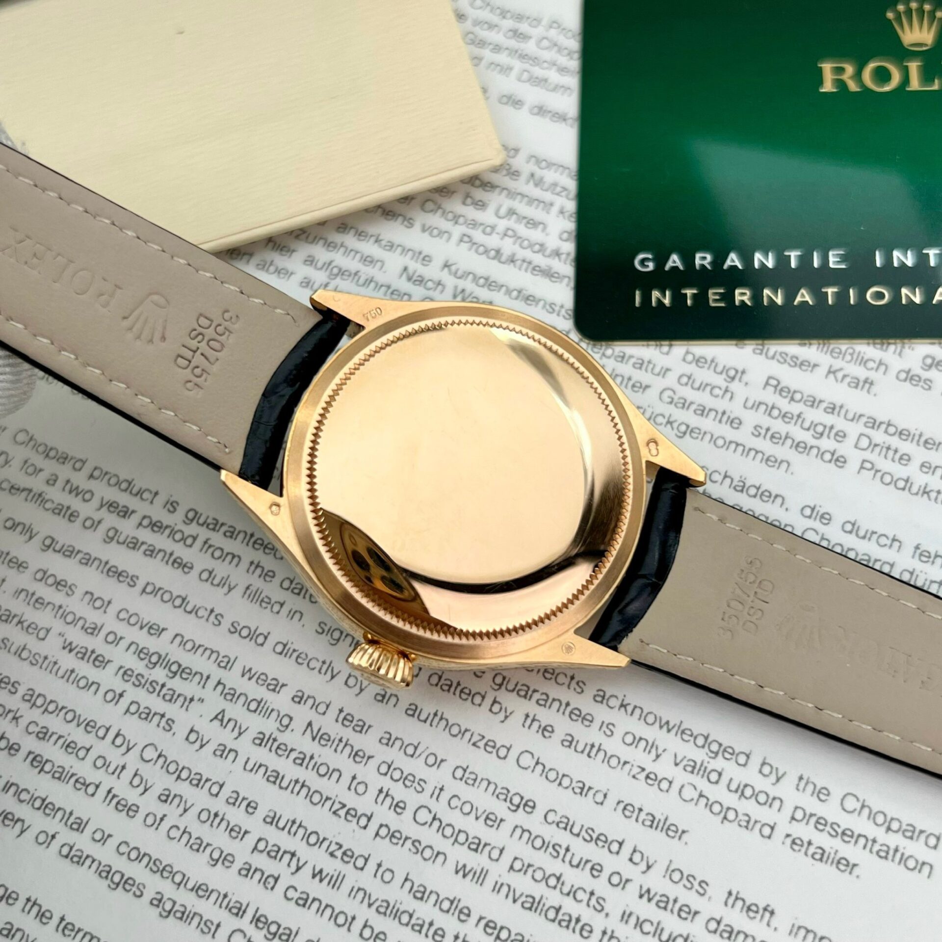 Rolex Cellini 50515 RG Plated White Dial 39mm Leather Super Clone