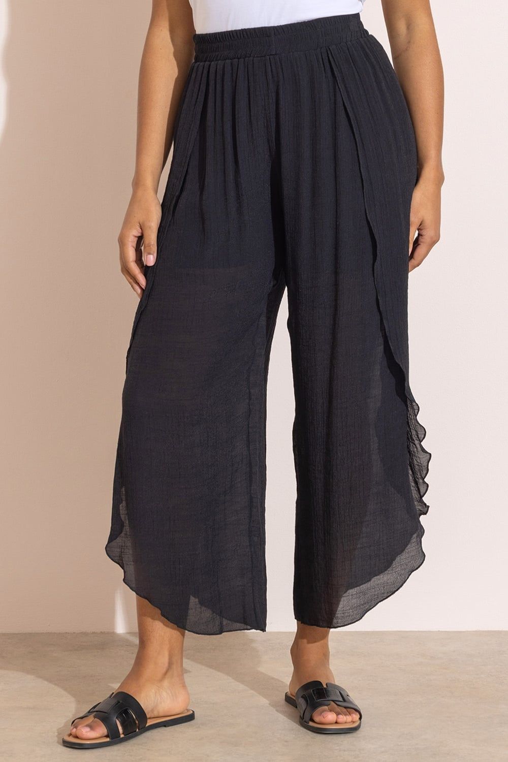 Klass. Wide Leg Wrap Over Trousers