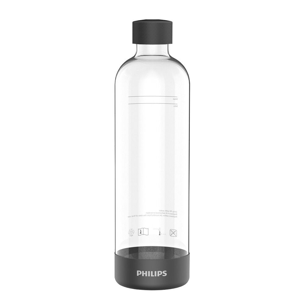 Bouteille 1L pour machine à soda Noir x2