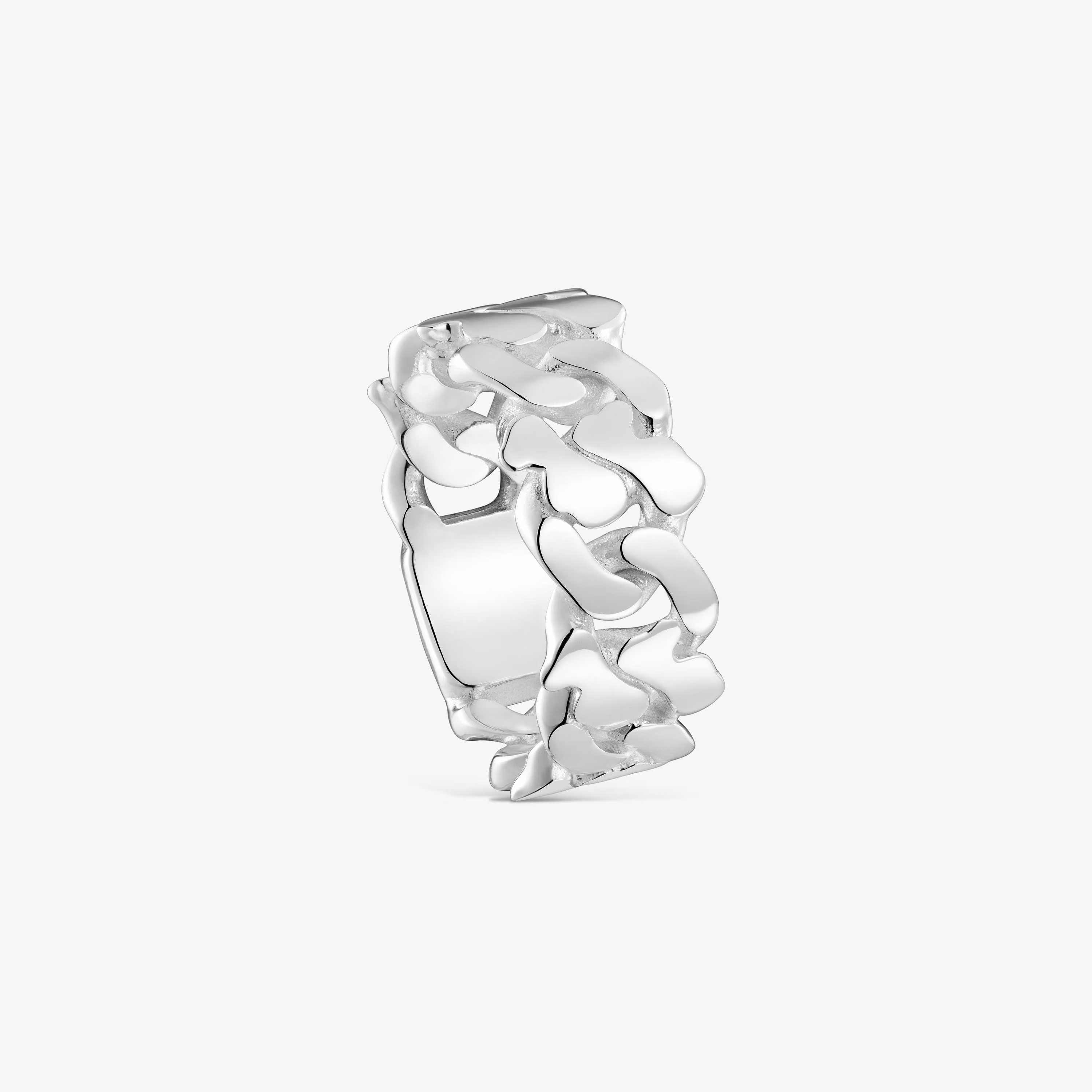 Anillo de plata 9 mm Bear's Chain