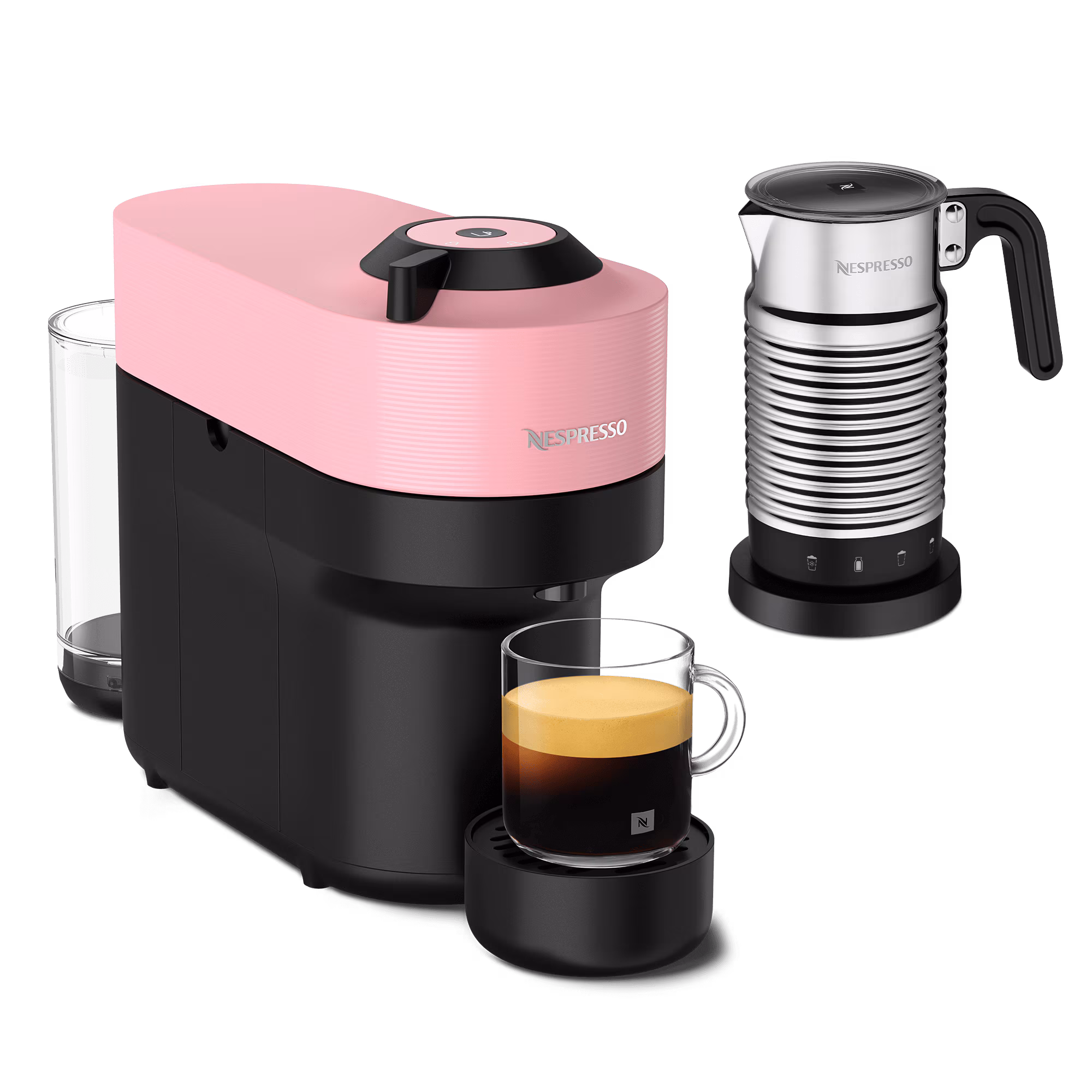 VERTUO Pop Candy Pink & Aeroccino4 - Nespresso