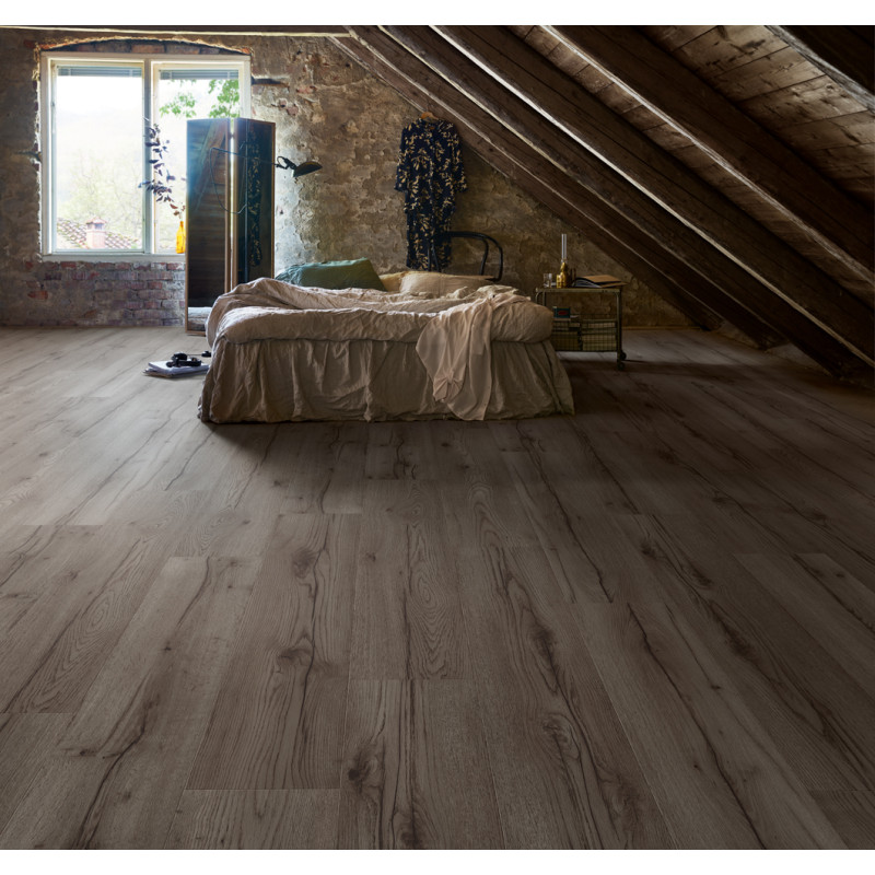 Sol stratifié Stavanger Pro chêne pierre de rivière 2,3 m² PERGO