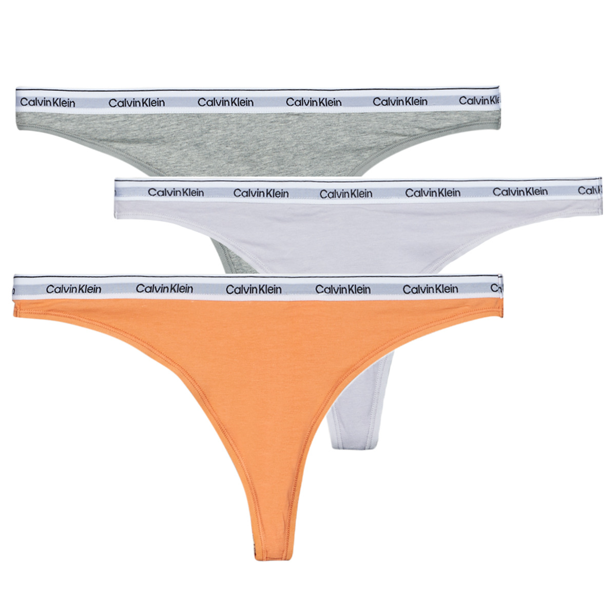 Calvin Klein Jeans - THONG 3PK X3 - Pink / Grey / Violet