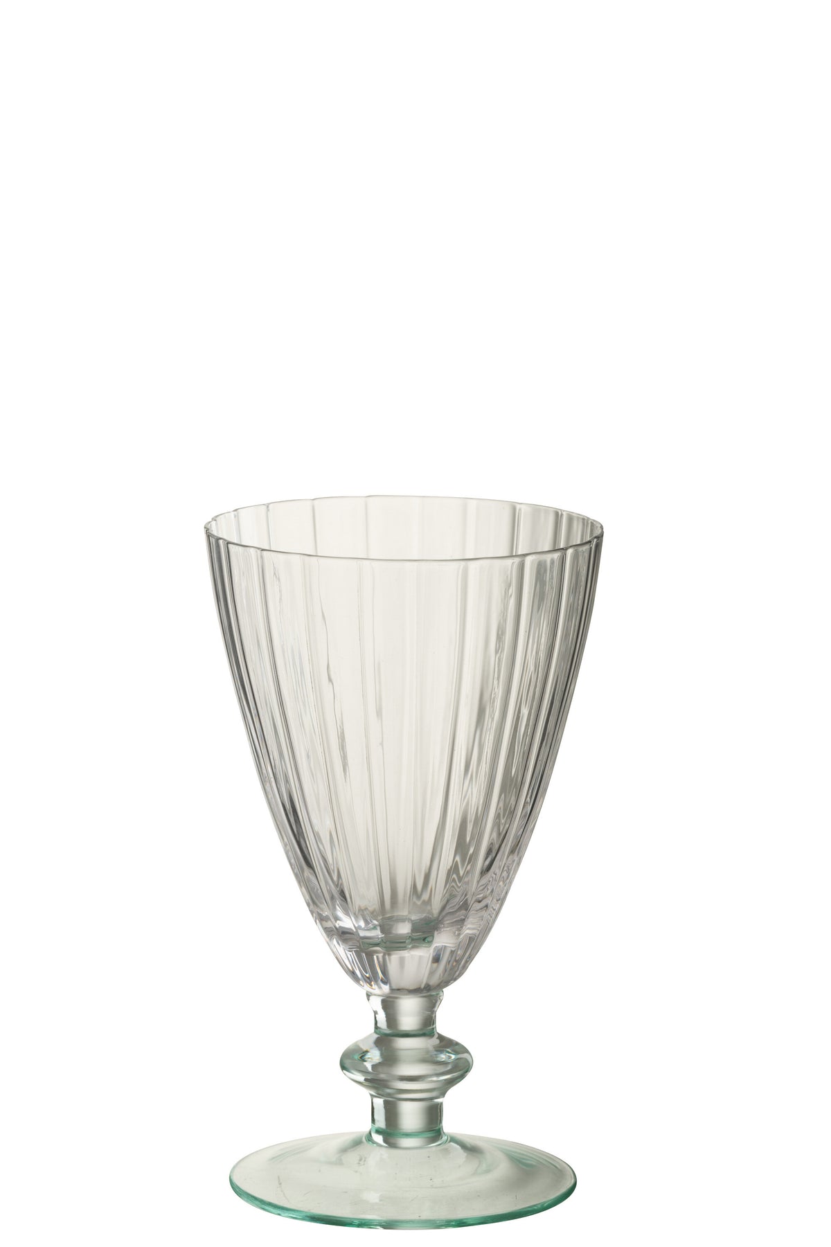 J-Line drinkglas Gestreept - glas - transparant/groen