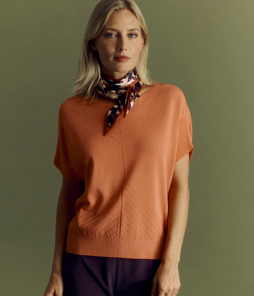 Pull maille manches courtes ALICIA85/85092/386