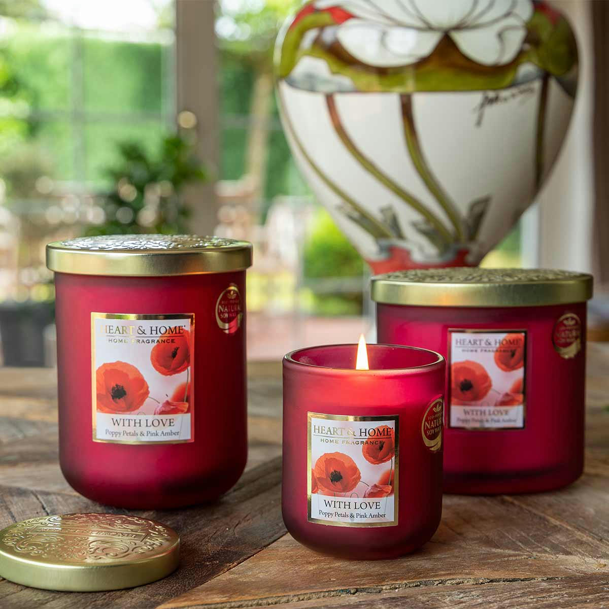 - Bougie ellipse 2 mèches noël au coin du feu