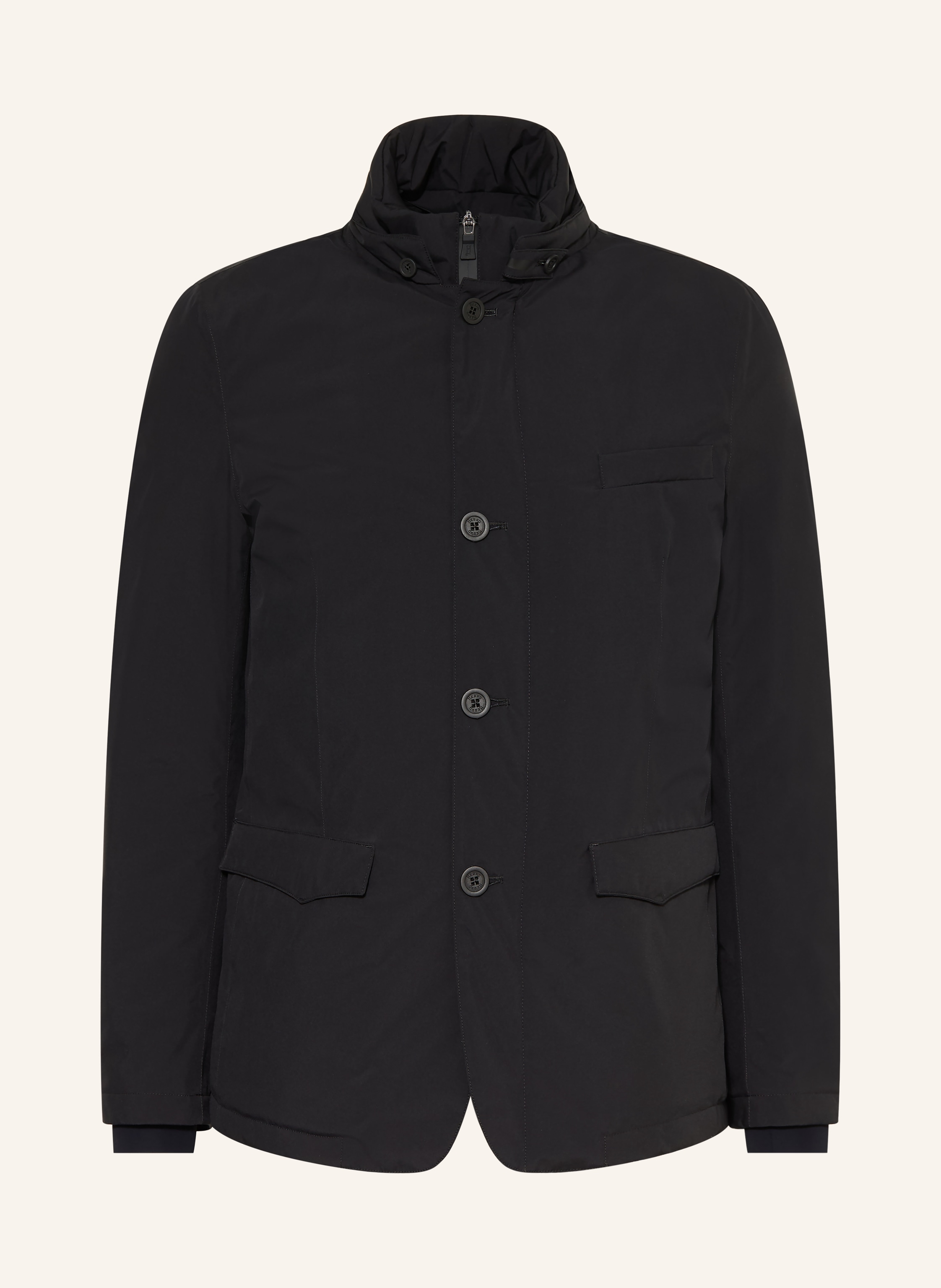HERNO Lightweight-Daunenjacke mit herausnehmbarer Blende