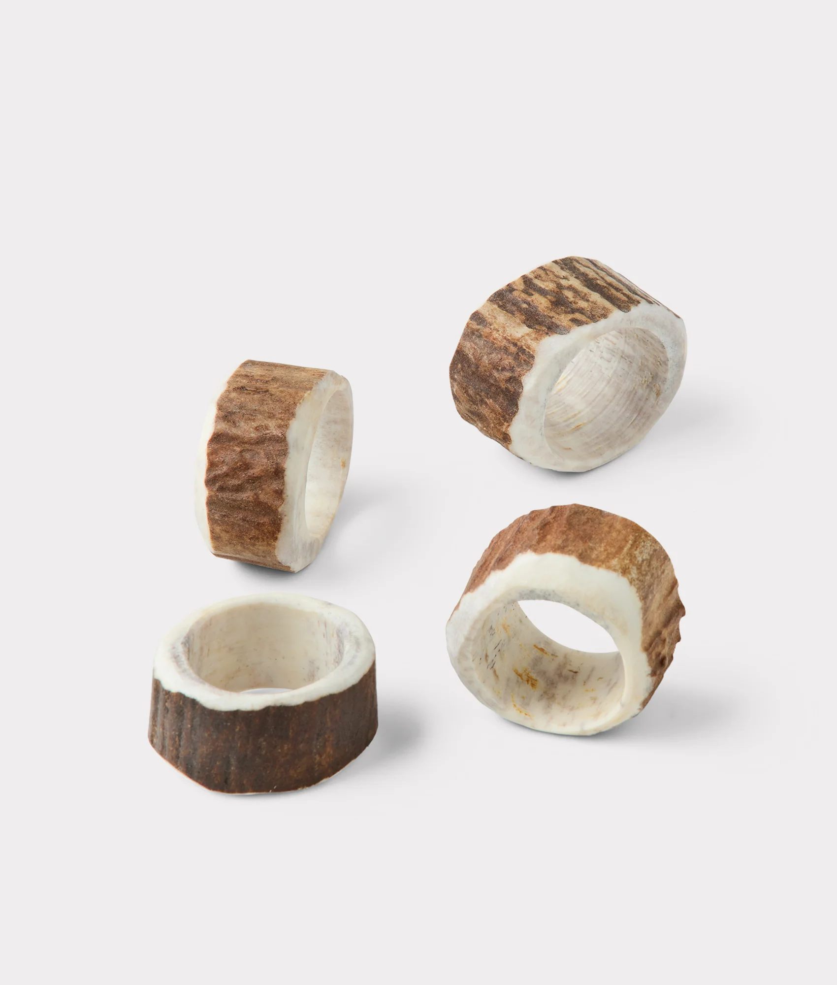 Stag Horn Napkin Rings - Set Of 2 - Natural