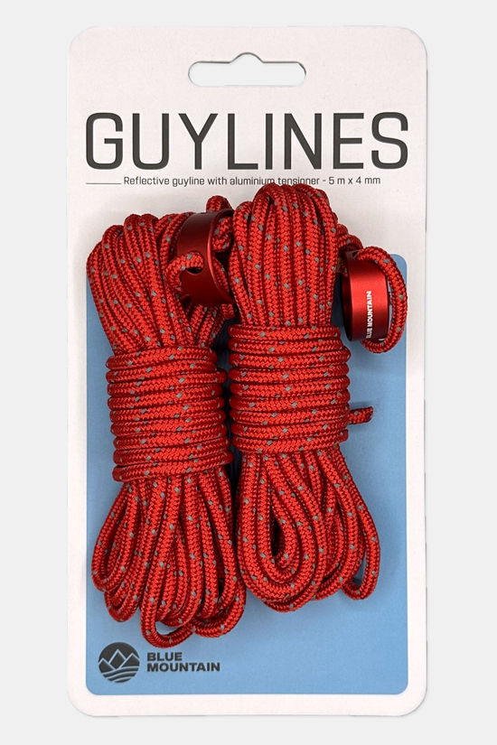 Blue Mountain Guyline (4.0 Mm X 5 M) With 25 Mm Aluminium Ring T