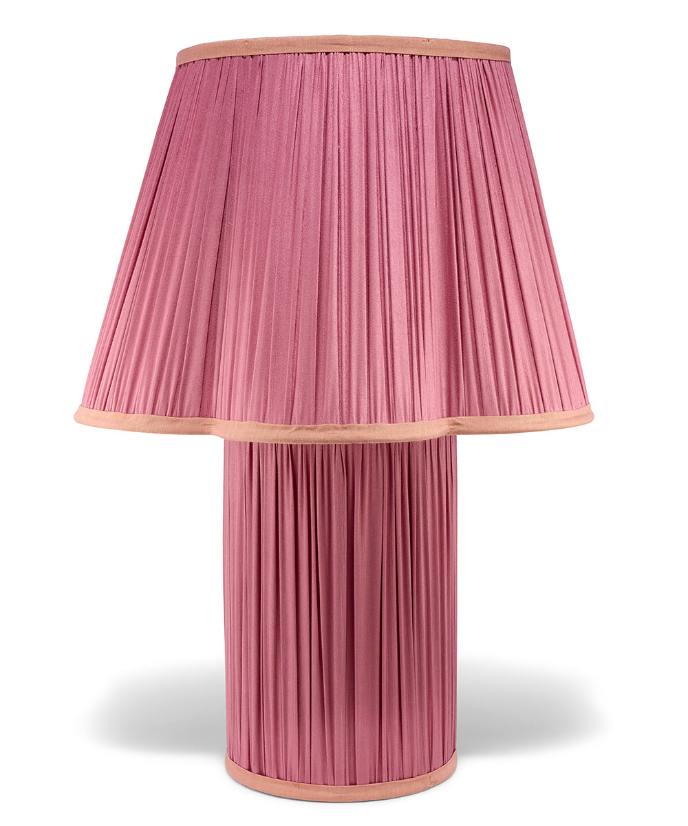 Doing Goods Myra Lamp Fuchsia - Groot 18 x 40 x 57 cm - Zijde/ Viscose