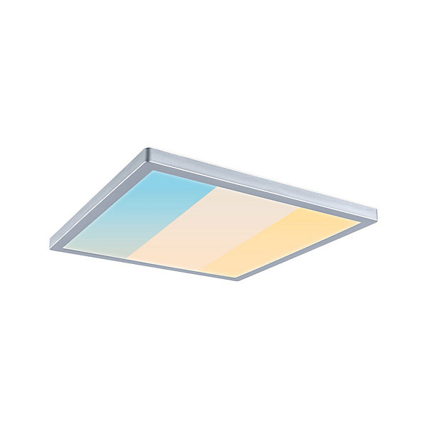 Panneau LED Atria Shine White Select IP44 carré 298x298mm 15,7W 2100lm 3000 - 6500K Chrome mat