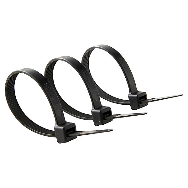 100 colliers de serrage en nylon Diall 9 x 200 mm noir